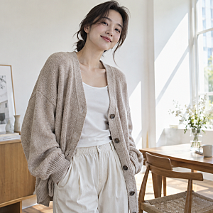 여성 가디건 라운드넥 브이넥 Y넥, 체형에 맞게 고르는 실전 기준