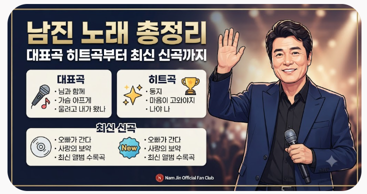 남진 노래 대표곡 히트곡부터 최신 신곡까지 총정리