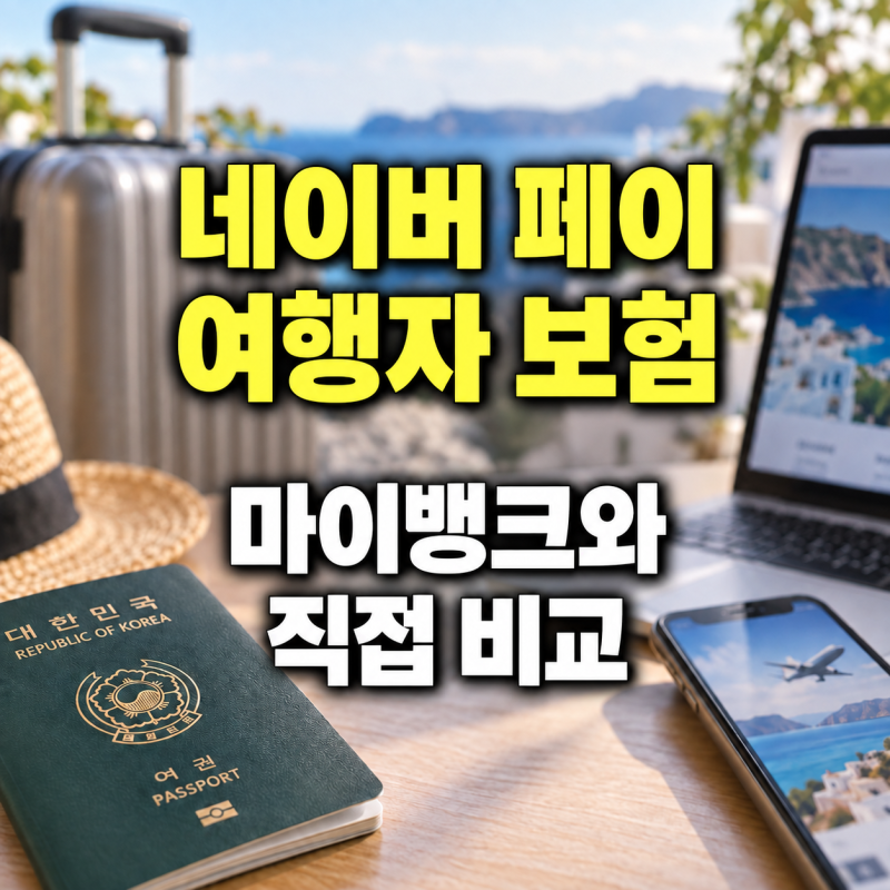 네이버페이 여행자보험 비교｜마이뱅크와 가격·보장 직접 비교