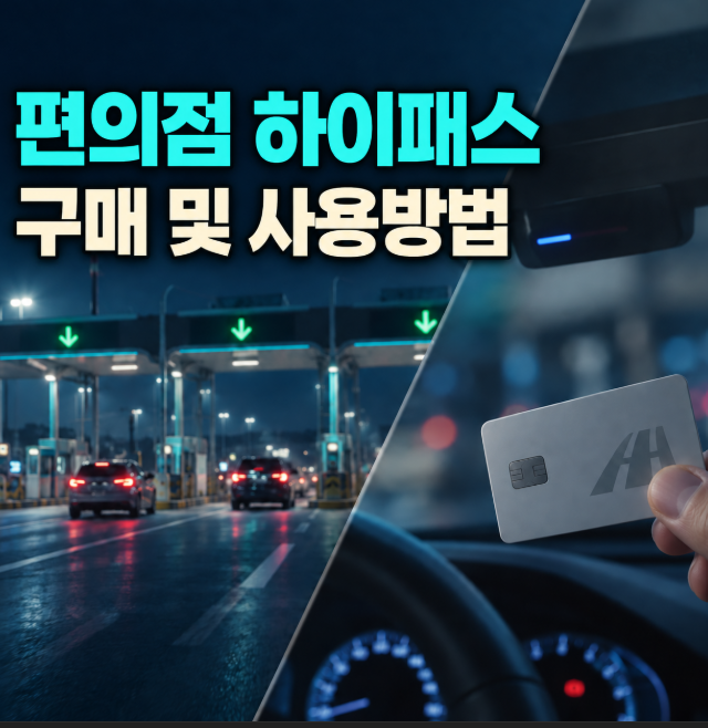 편의점 하이패스 구매 및 사용방법