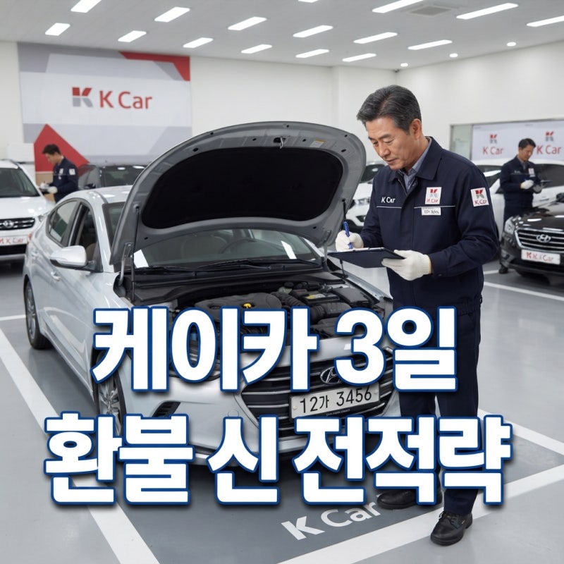 케이카중고차 홈서비스 사고 후회될 때 3일 내 환불 받는 검수법