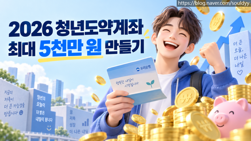 2026 청년도약계좌 일시납입 조건 및 정부기여금 매칭 금리 총정리