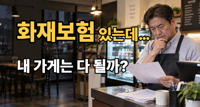 상가화재보험, 가입했다고 끝? 사장님이 꼭 확인할 7가지