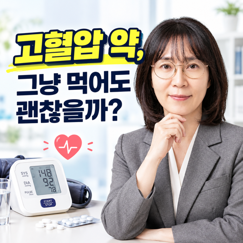 고혈압 약만 먹으면 괜찮을까