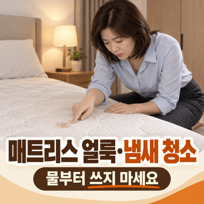 매트리스 청소, 물세척보다 먼저 얼룩·냄새·진드기 걱정을 구분하세요