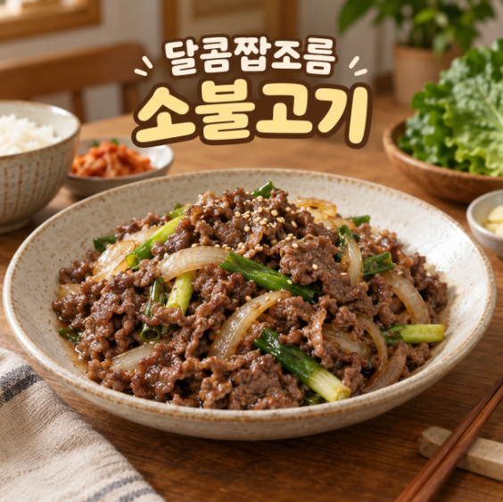 소불고기 300g 황금레시피 “간장 4큰술이면 간이 딱 맞아요”