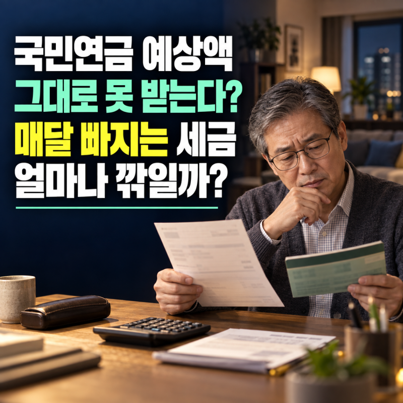 국민연금 예상액 그대로 못 받는다? 매달 실수령액 깎이는 세금의 정체