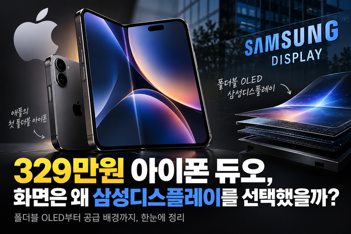 329만원 아이폰 듀오, 화면 왜 삼성디스플레이를 선택했을까?