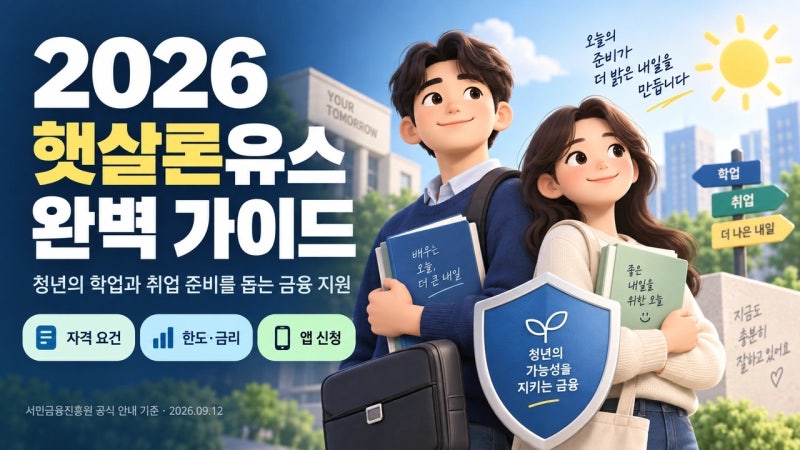취업준비생·사회초년생 필독! 2026 햇살론유스 특례보증 완벽 가이드