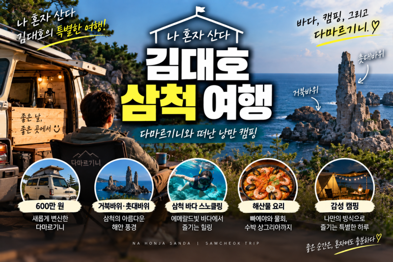 「私は一人で暮らす」キム・デホの三陟旅行総まとめ（+撮影地、感性キャンプの見どころ、ダマルギーニ）