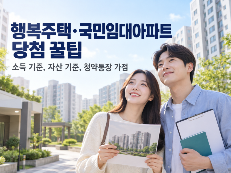 행복주택·국민임대아파트 당첨 꿀팁
