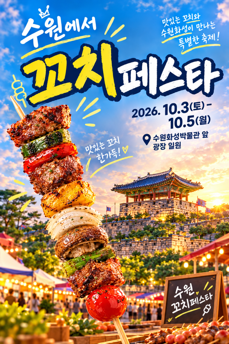 2026 수원꼬치페스타 총정리! 아이와 함께 즐기는 수원 가을 먹거리 축제 일정과 대중교통 꿀....