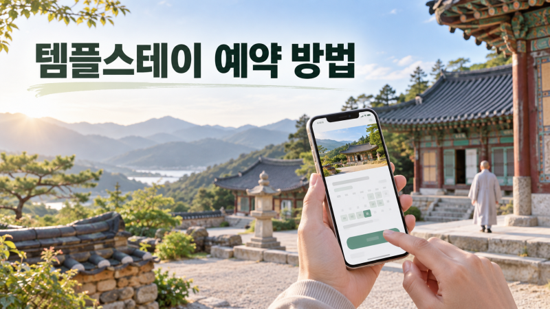 템플스테이 하는 방법, 예약부터 준비물까지