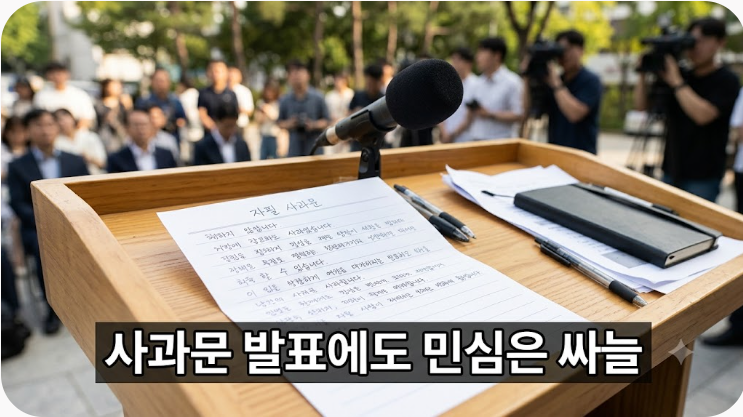 하영 자필 사과문 발표와 대중 여론 악화 배경 및 차기작 쟁점 정리