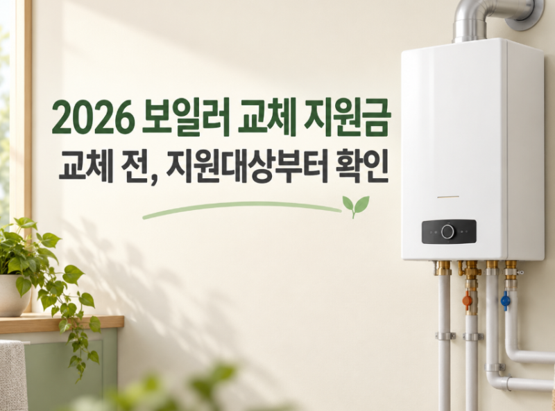 보일러 교체 지원금 대상에서 금액, 60만원 조건까지 총정리