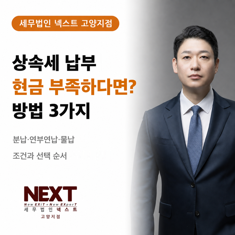 상속세 납부할 현금이 부족하다면? 연부연납·물납·분납 차이