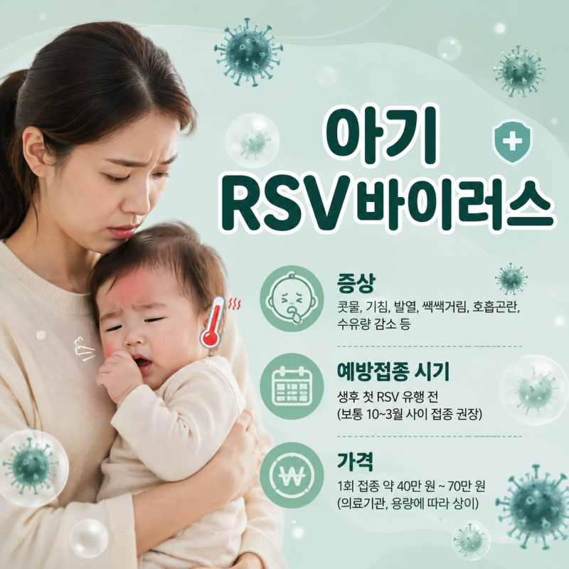 신생아 RSV 예방접종｜증상부터 모세기관지염 대상·시기·베이포투스가격까지
