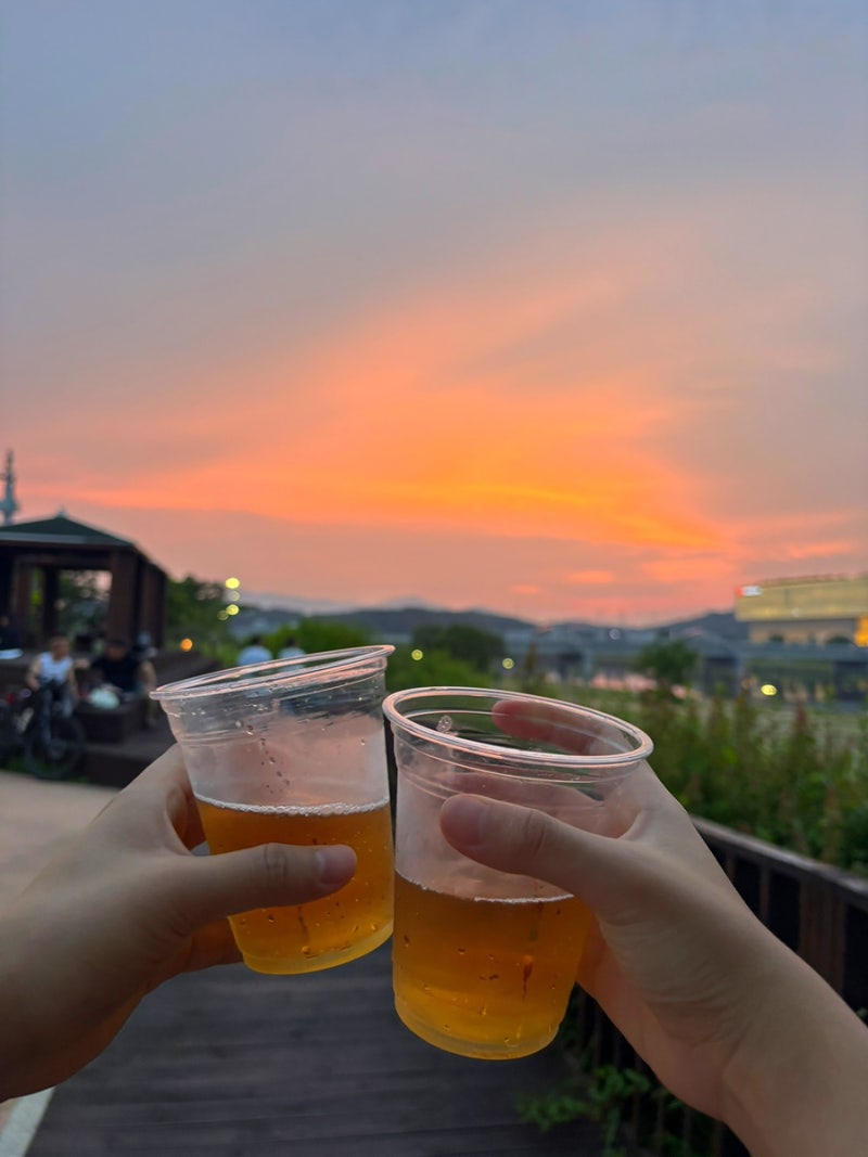 [대전/도룡동/만년동] 가을의 주말 시작! 뷰가 좋은 무료 갑천공공바베큐장 추천 후기