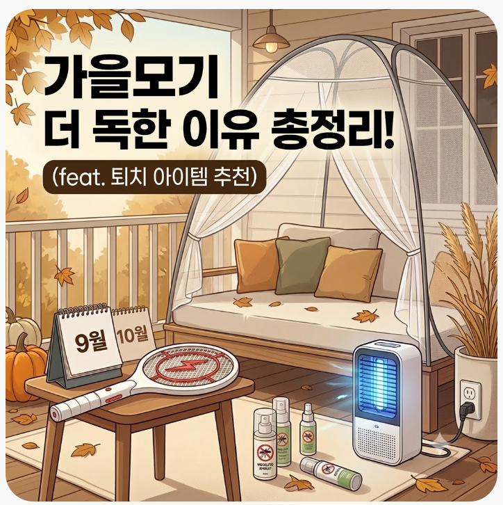 가을모기 더 독한 이유 총정리 (feat. 퇴치 아이템 추천)