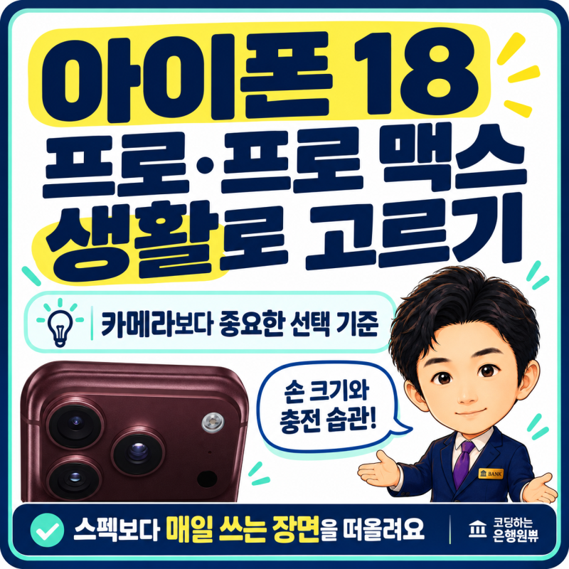 아이폰 18 프로 맥스 pro max 선택 전 꼭 봐야 할 무게와 배터리 차이