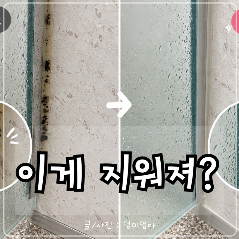 다이소 욕실 실리콘 얼룩 제거제 후기｜2,000원으로 욕실 곰팡이 지워봤어요
