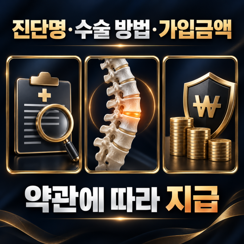 한화생명 디스크수술비—수술방법별 확인