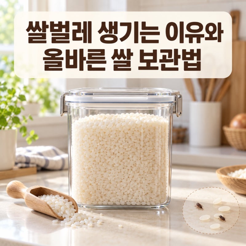 쌀벌레가 생기는 이유와 올바른 쌀 보관법 총정리