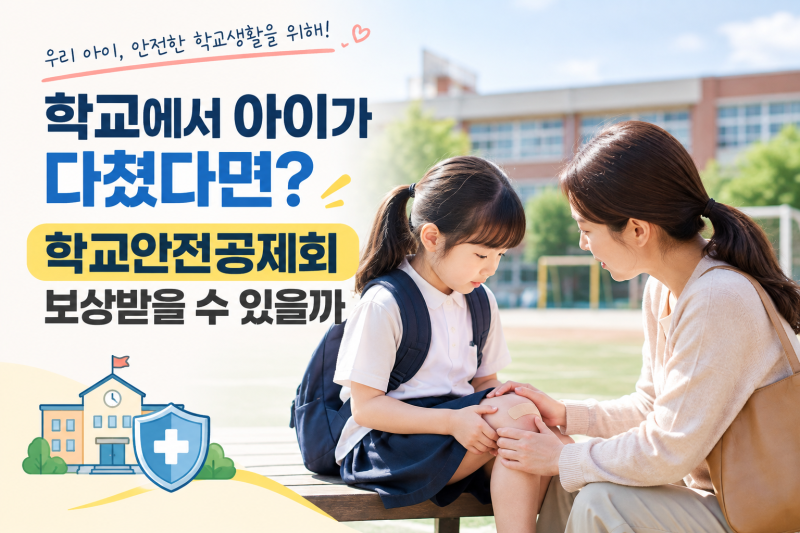 학교에서 아이가 다쳤다면? 학교안전공제회 보상 기준 및 병원비 신청 방법 총정리