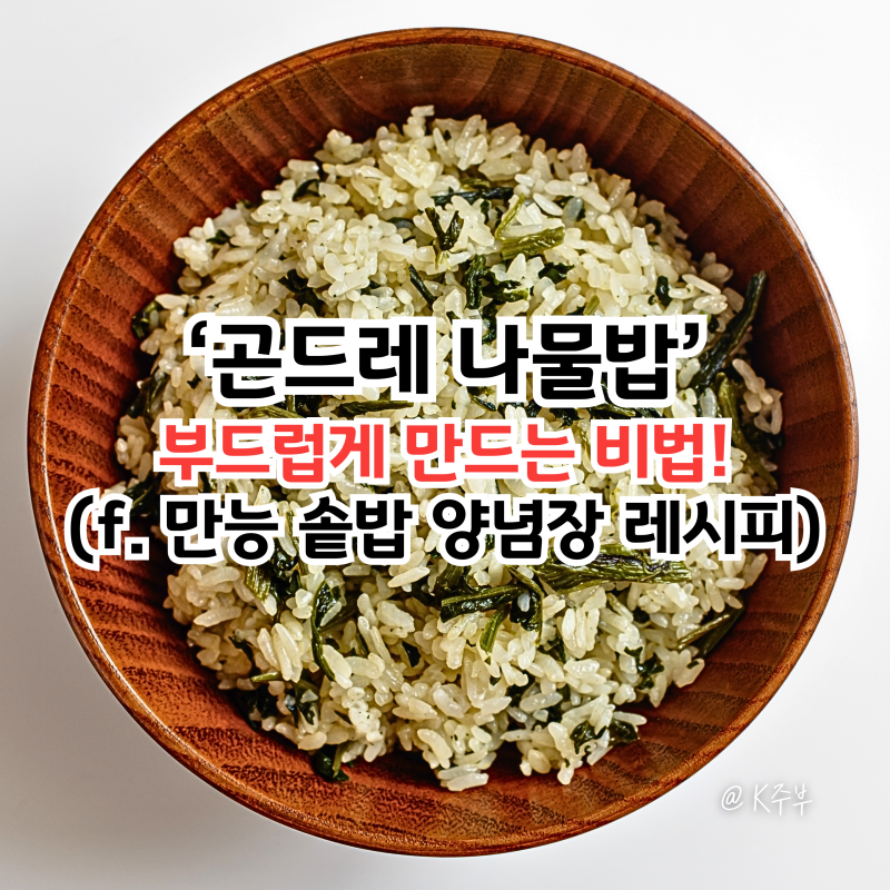 곤드레밥하기 "곤드레 나물밥 어렵지 않아요!" 솥밥 양념장 만드는법