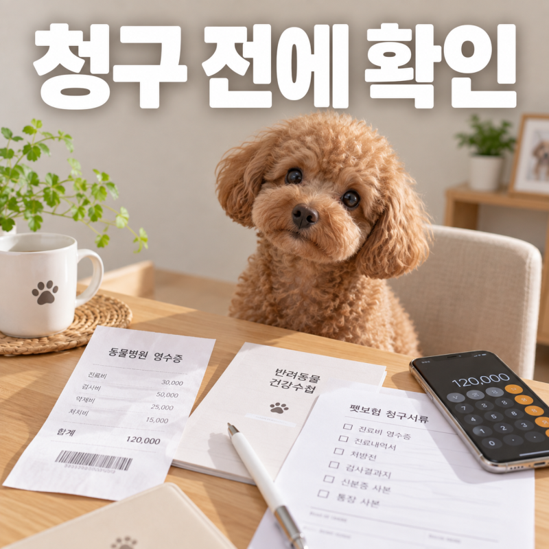 강아지 펫보험 청구 방법과 보상 거절 사유, 동물병원 진단서와 영수증 준비 순서
