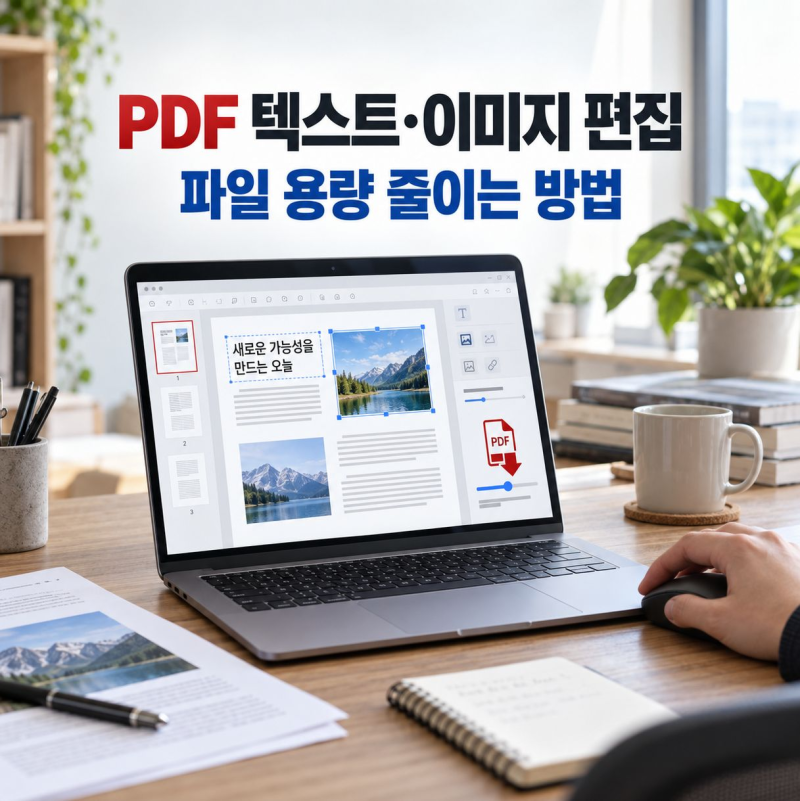 PDF 텍스트·이미지 편집하고 파일 용량 줄이는 방법