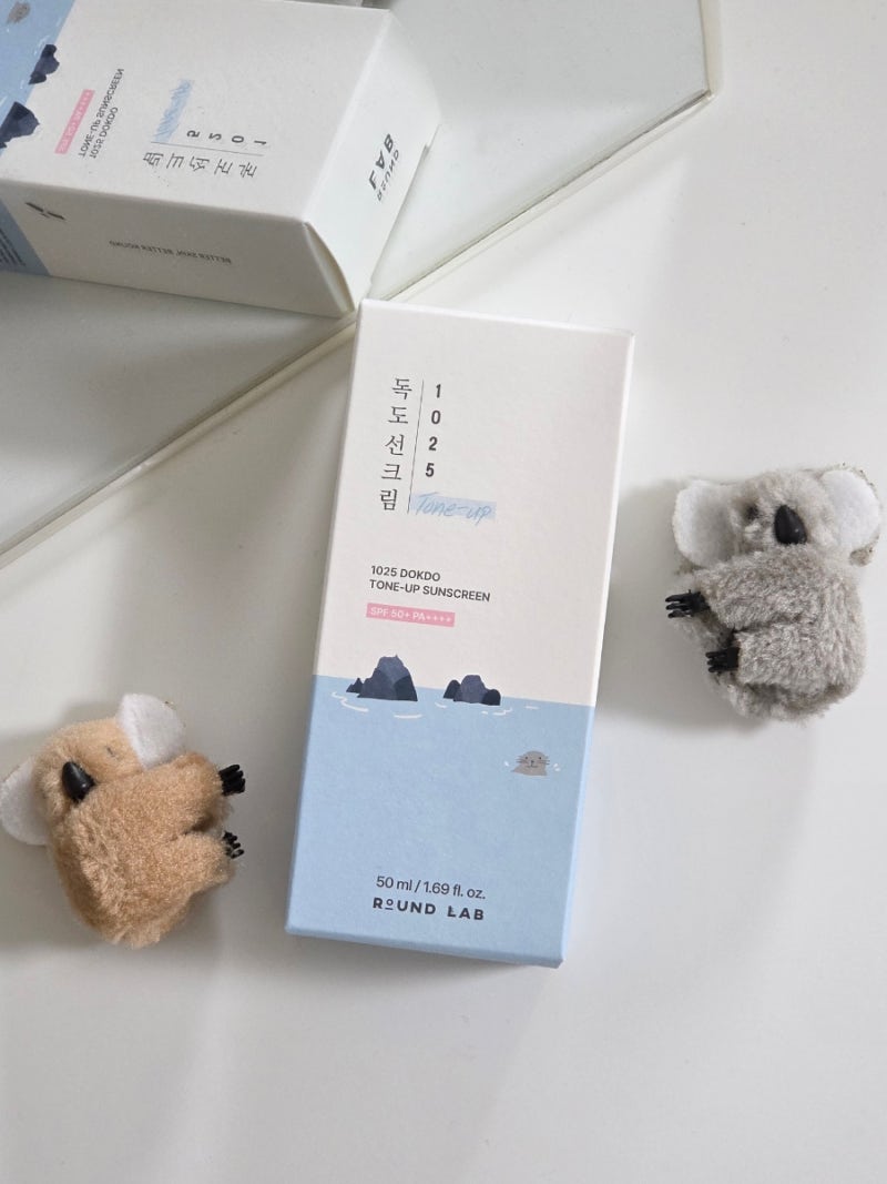 [라운드랩] 1025 독도 톤업 선크림 후기