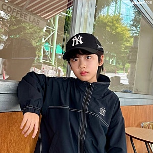 MLB키즈자켓 간절기 주니어바람막이 패커블 후드 남아점퍼 가을필수템