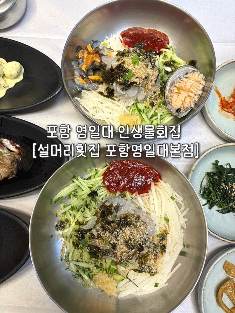포항 물회 맛집 현지인 추천 / 영일대 맛집 / 인생 물회 먹고온 솔직후기 [설머리횟집 포항영....