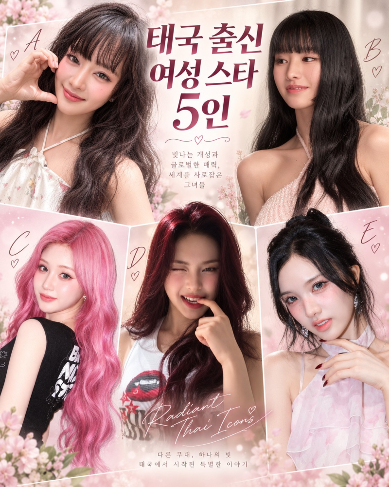 리사(Lisa)만 있는 게 아니다.. 한국에서 주목받는 태국 출신 여성 스타 5인