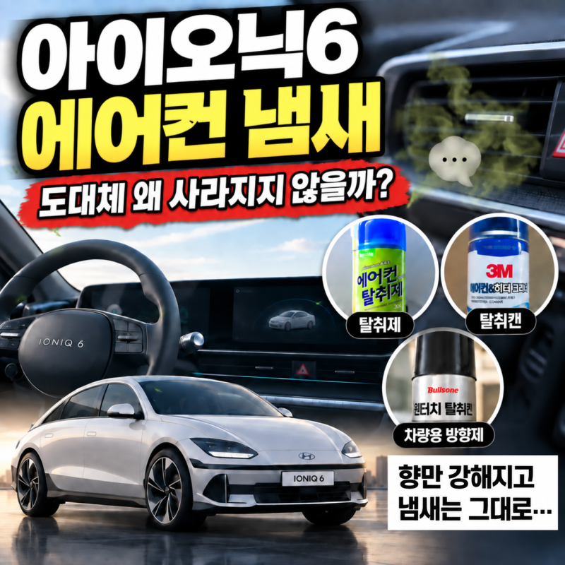 아이오닉6 에어컨 쉰내 해결 후기｜탈취제·에바클리닝보다 먼저 확인할 것
