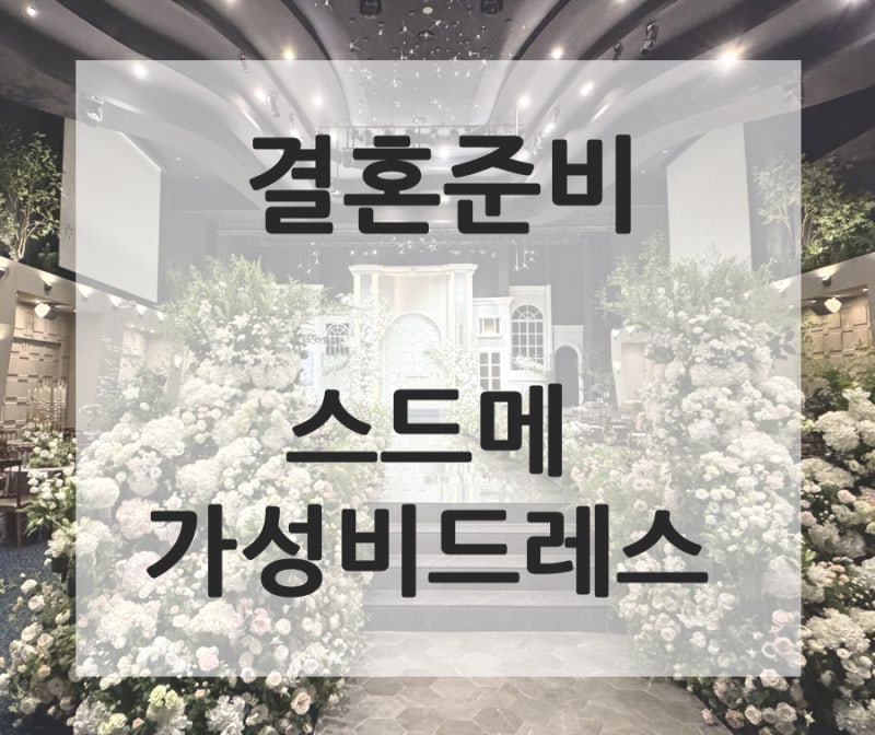 결혼준비 가성비 스드메 드레스 업체 모음