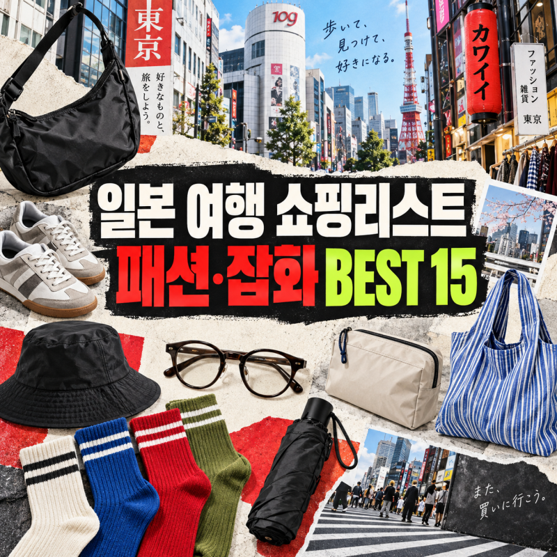 일본 여행 쇼핑리스트｜한국보다 저렴한 패션·잡화 BEST 15