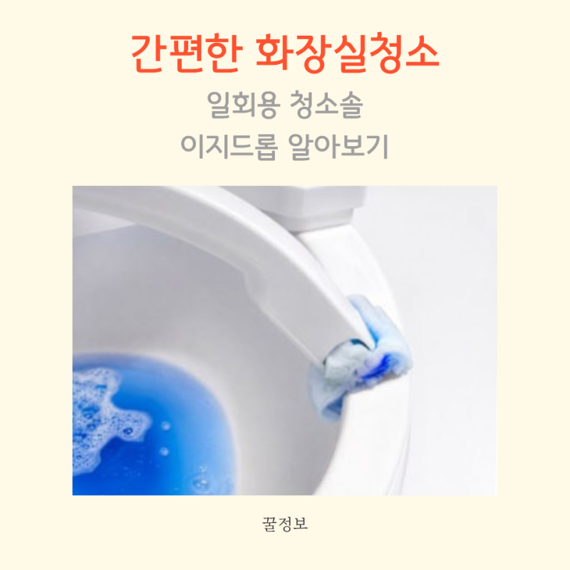 이지드롭 변기크리너, 일회용 화장실 청소솔 현실적인 사용 후기
