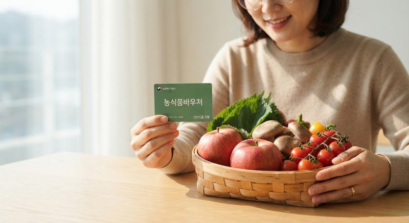 농식품 바우처 1인 기준 매달 40,000원부터 지원! 2026년 신청 자격 및 사용처 총정리
