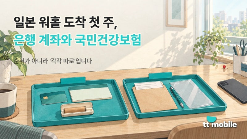 일본 워홀 도착 첫 주, 은행 계좌와 국민건강보험