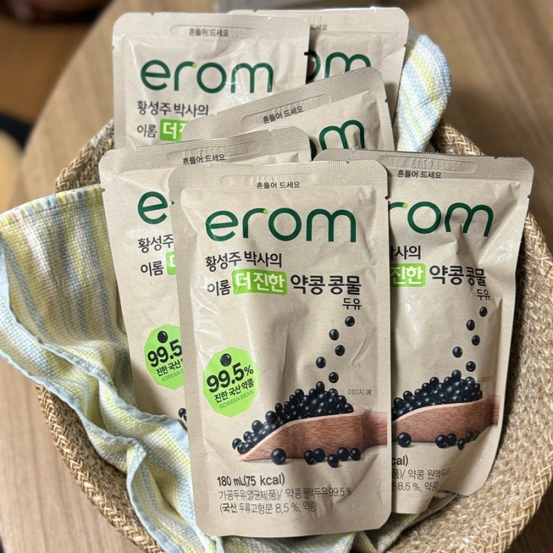 황성주 박사의 이롬 더 진한 약콩 콩물 두유 국산두유콩물! 이롬황성주두유 후기