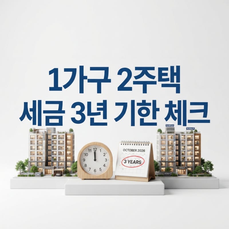 1가구2주택세금 일시적 갈아타기 시 놓치기 쉬운 비과세 기한과 대처