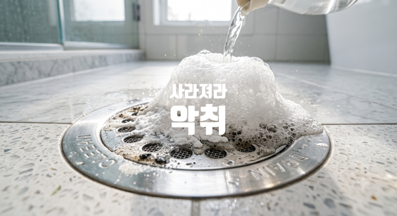 락스 들이부어도 악취가 그대로? 배수구 거름망에 이 방법을 써야하는 진짜 이유
