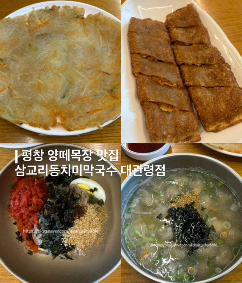 평창맛집, 대관령 양떼목장 맛집 삼교리동치미막국수 대관령점