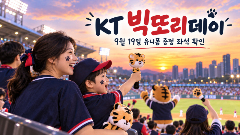 KT 빅또리데이 9월 19일, 빅또리 유니폼 받으려면 이 좌석부터 봐야 한다