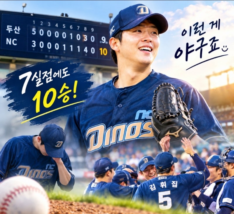 7실점하고도 웃었다! 구창모의 10승, 야구가 끝까지 짜릿한 이유