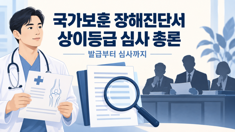 [행정사노우주] 국가보훈 장해진단서와 보훈병원 신체검사와 무엇이 다를까? 행정사가 설명....