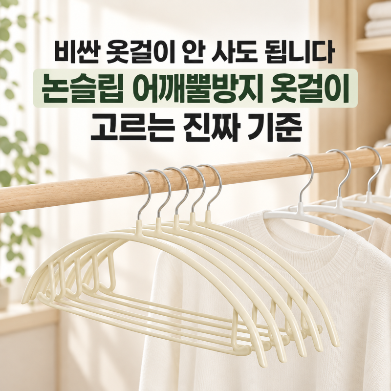 비싼 옷걸이 안 사도 됩니다... 논슬립 어깨뿔방지 옷걸이 고르는 진짜 기준