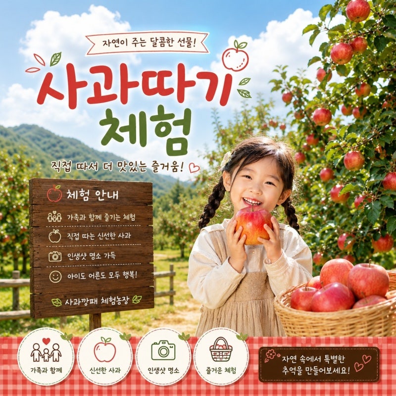 [포천 아이와 가볼 만한 곳] 포천 사과깡패 미니사과 따기 & 사과 파이·케이크 만들기 체험 ....